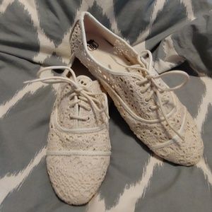 Route 66 Shoes - Crochet lace up flats Route 66 Shoes - Crochet lace up flats